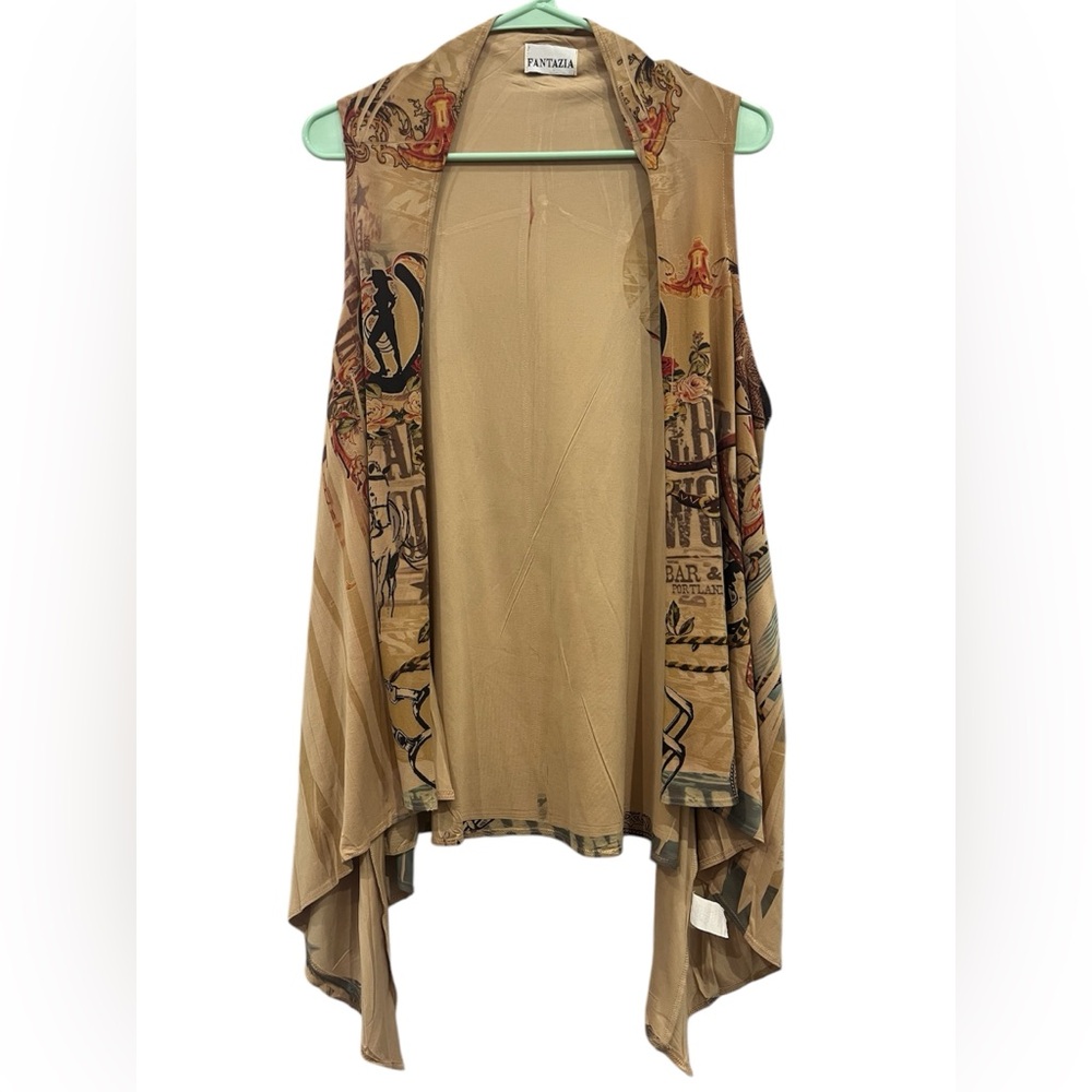 Fantazia “Cowgirls”‎ Open Front Cardigan.